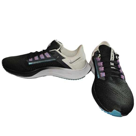 Nike Air Zoom Pegasus Black White Running Shoes Sneakers Mens 10.5 Athleisure - Picture 4 of 8